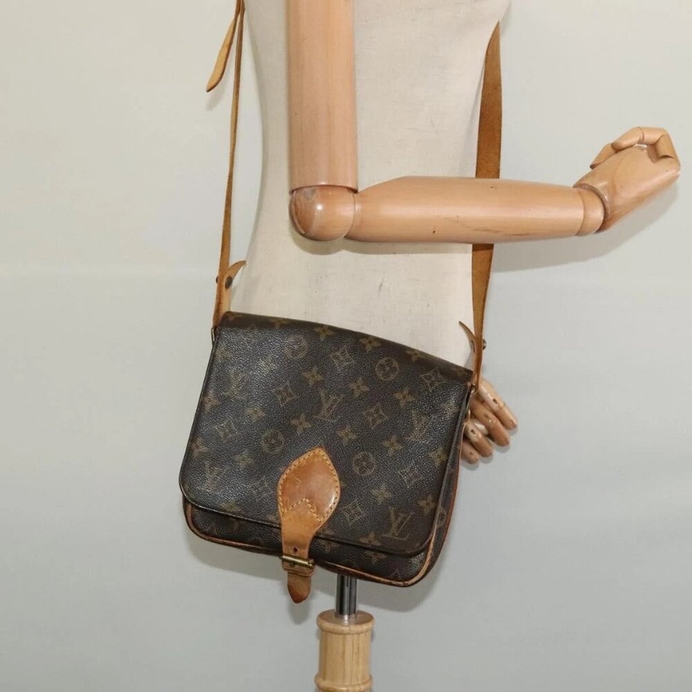 LOUIS VUITTON Monogram Cartouchiere MM Shoulder Bag M51253 LV Auth BA3075 - Picture 3 of 16